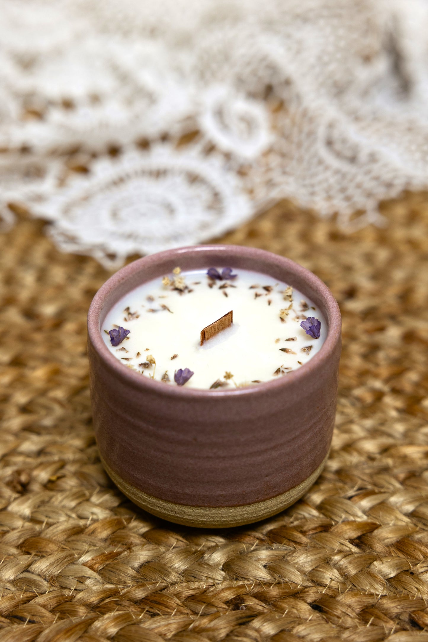 Bougie artisanale parfumée | Bougie fleurie | Bougie romantique | Idée cadeau anniversaire | Fête des mères