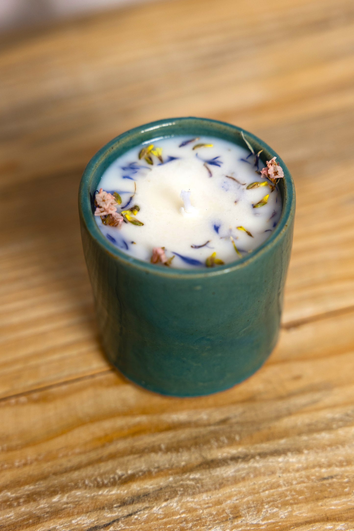 Bougie artisanale parfumée | Bougie fleurie | Cire de soja naturelle | Cadeau anniversaire | Noël | Fête des mères