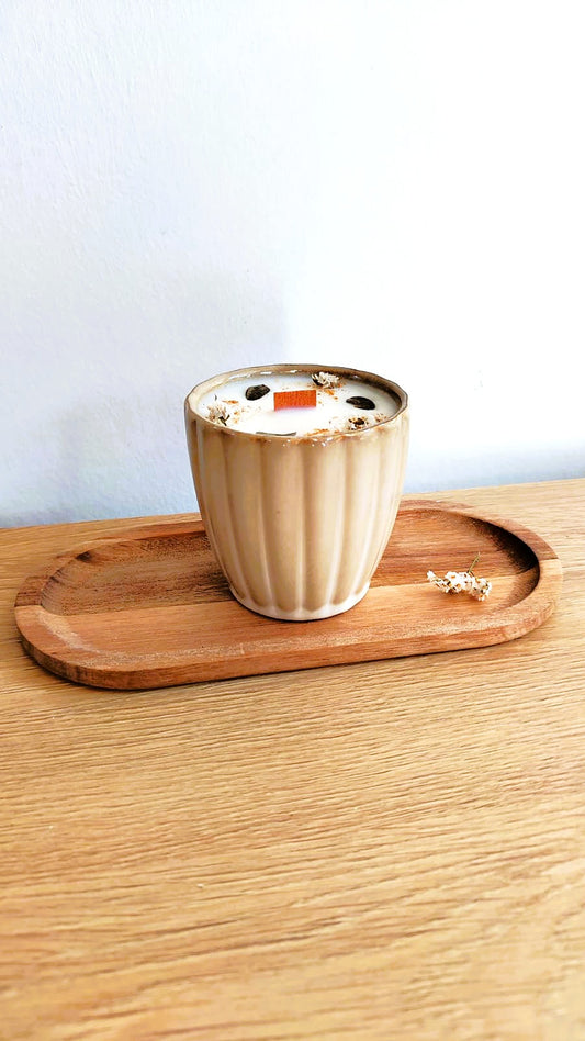 Bougie artisanale parfumée | Bougie romantique | Bougie fleurie | Cire de soja naturelle