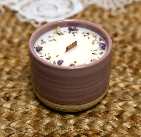 Bougie artisanale parfumée | Bougie fleurie | Bougie romantique | Idée cadeau anniversaire | Fête des mères