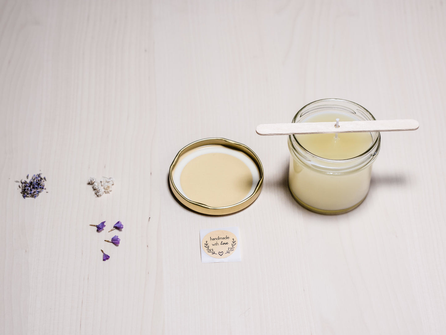 Kit de fabrication bougie fleurie | Idée cadeau créatif | Cadeau Noël