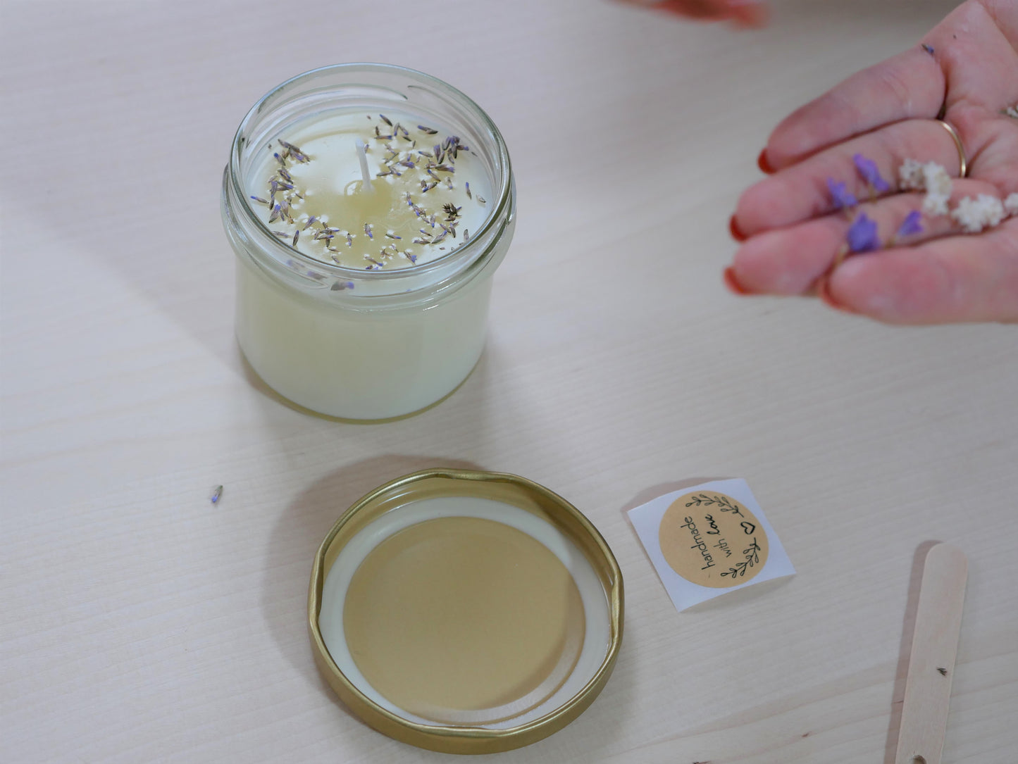 Kit de fabrication bougie fleurie | Idée cadeau créatif | Cadeau Noël