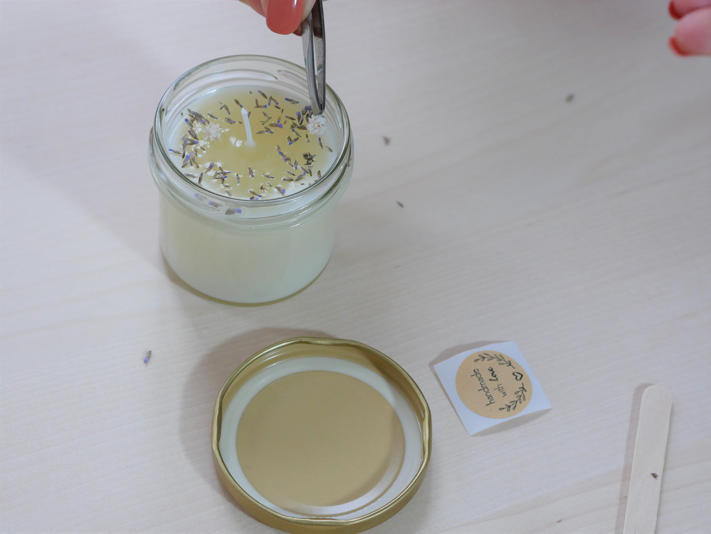 Kit de fabrication bougie fleurie | Idée cadeau créatif | Cadeau Noël